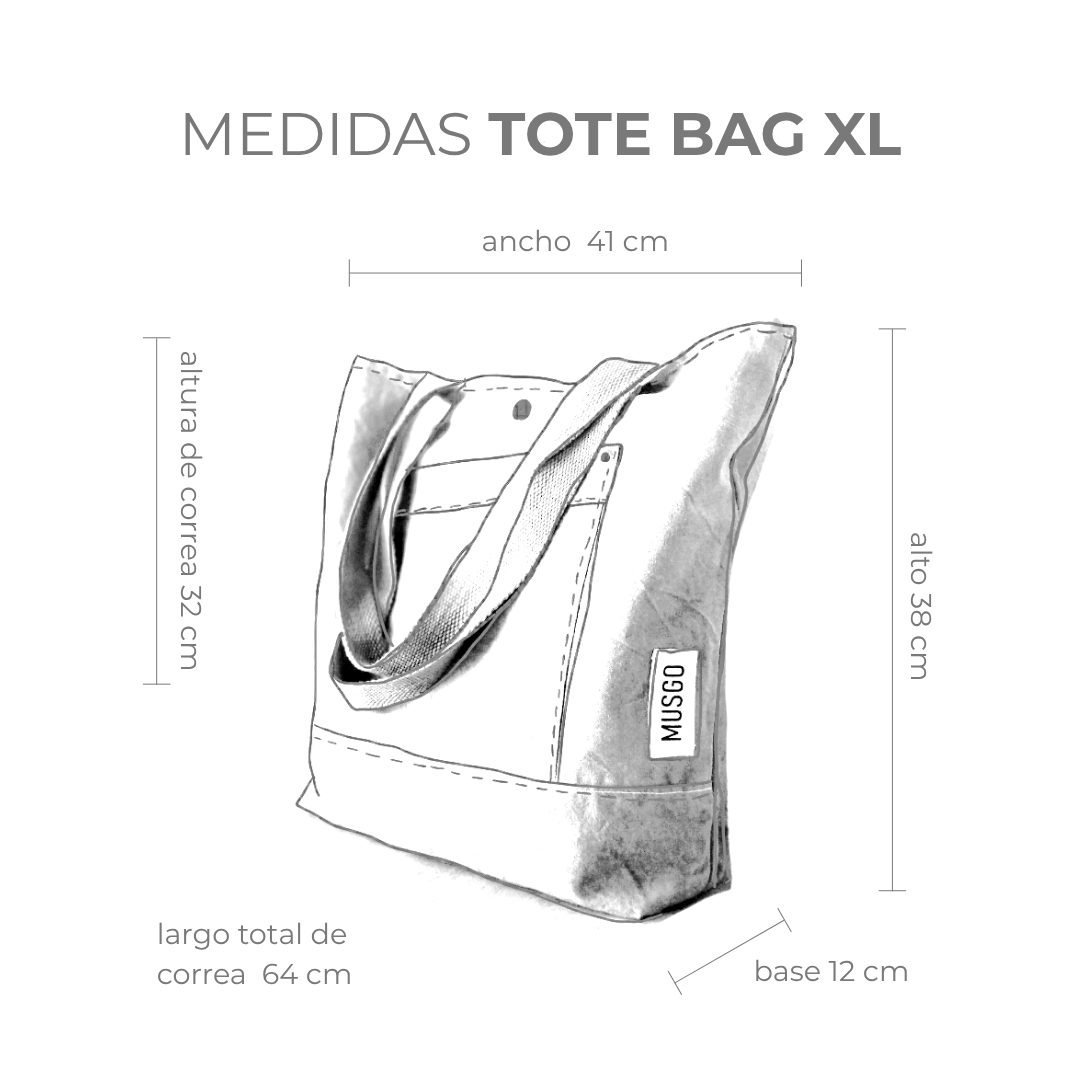 medidas TOTE BAG MUSGO